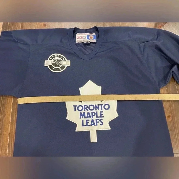 Vtg Centre Ice Toronto Maple Leafs NHL Practice Hockey Jersey - Air Knit - Picture 7 of 10